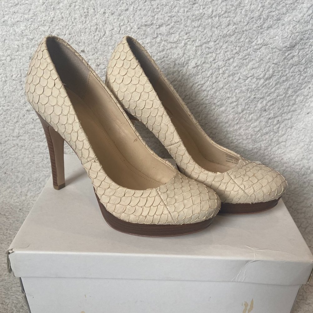 Calvin Klein Kendall Fishskin Platform Pump